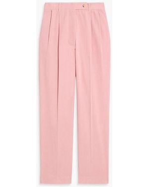LE17SEPTEMBRE Cotton-Corduroy Straight-Leg Pants - Pink