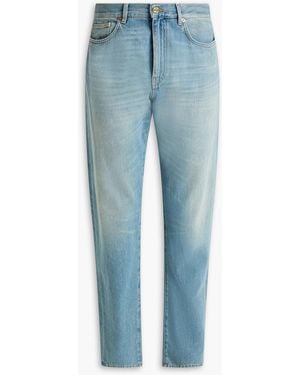 Versace Whiskered Denim Jeans - Blue