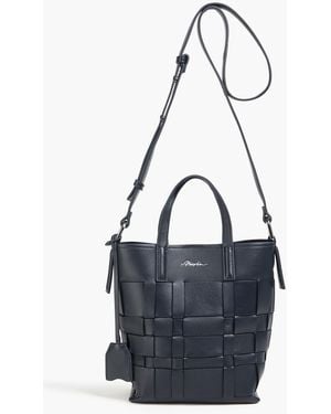 3.1 Phillip Lim Odita Woven Leather Bucket Bag - Blue
