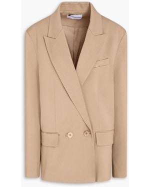 Rebecca Vallance Devin Double-Breasted Twill Blazer - Natural