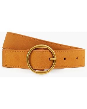 FRAME Suede Belt - Brown