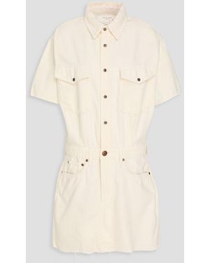 Rag & Bone Lilah Denim Mini Shirt Dress - Natural