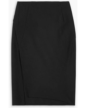 Versace Wool-blend Midi Skirt - Black