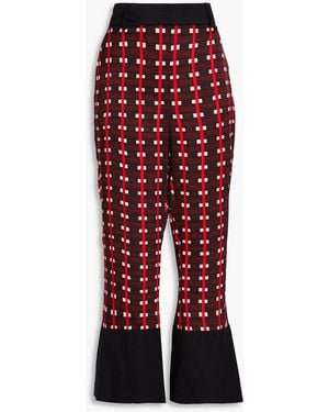 Wales Bonner Printed Satin Flared Trousers