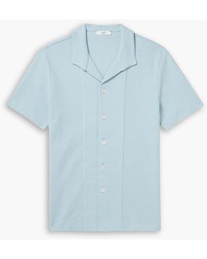 MR P. Waffle-Knit Cotton Shirt - Blue