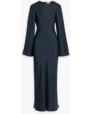 Rohe Silk-Twill Maxi Dress - Blue