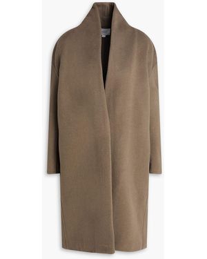 Vince Wool-Blend Felt Coat - Brown