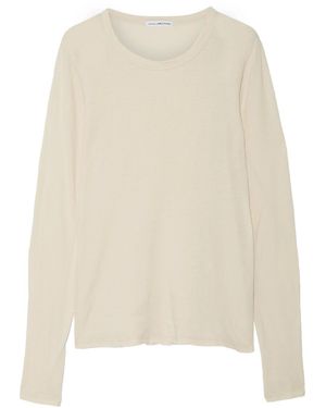 James Perse Little Boy Brushed Cotton-Jersey Top - Natural