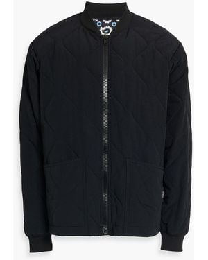 MSGM Quilted Shell Bomber Jacket - Black