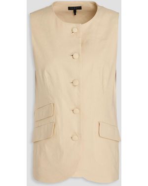 Rag & Bone Slade Linen-Blend Crepe Vest - Natural