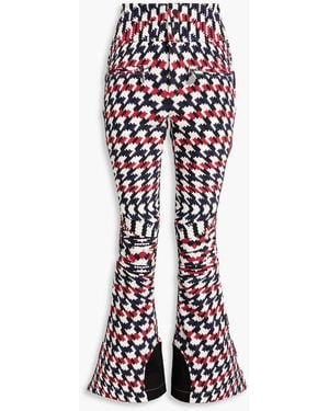 Perfect Moment Aurora Printed Flared Ski Pants - White