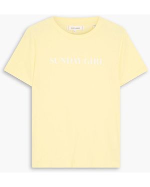 Chinti & Parker Printed Cotton-jersey T-shirt - Yellow