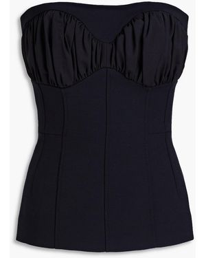 TOVE Farren Crepe Bustier Top - Blue