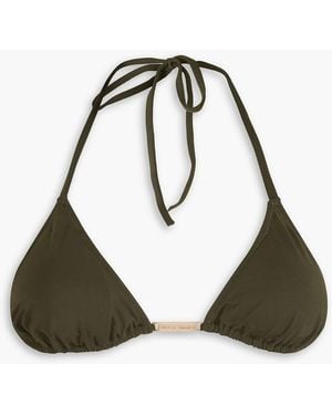 Melissa Odabash Andorra Triangle Bikini Top - Green
