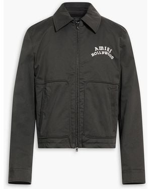 Amiri Flocked Cotton-Blend Jacket - Black