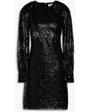 Raishma Sequined Tulle Dress - Black