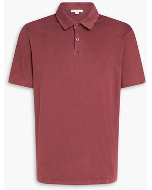 James Perse Supima Cotton-jersey Polo Shirt - Red