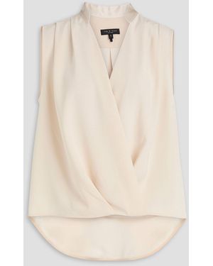 Rag & Bone Meredith Wrap-Effect Cady Top - Natural