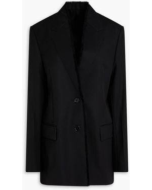 TOTEME Fringed Wool Blazer - Black