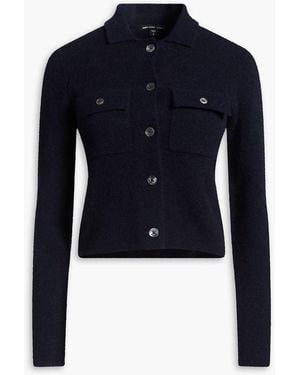James Perse Brushed Stretch-knit Cardigan - Blue