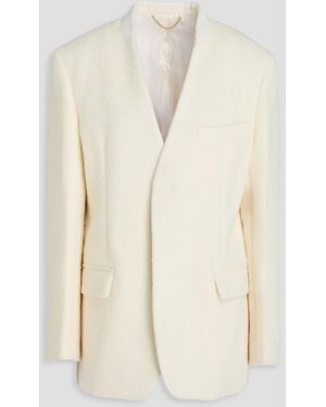 Victoria Beckham Alpaca-Blend Blazer - Natural