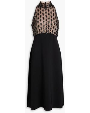 Jenny Packham Midikleid "aureila" aus tüll mit verzierung - Schwarz