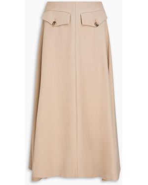 By Malene Birger Isella Twill Midi Skirt - Natural