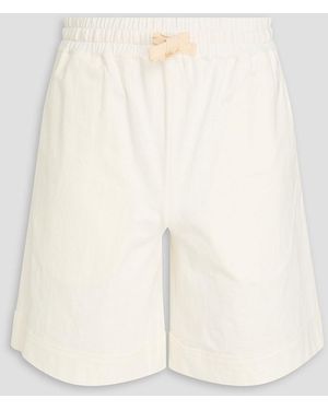 Jil Sander Stretch-Cotton Jersey Shorts - White