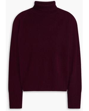 Vince Wool And Cashmere-Blend Turtleneck Sweater - Purple