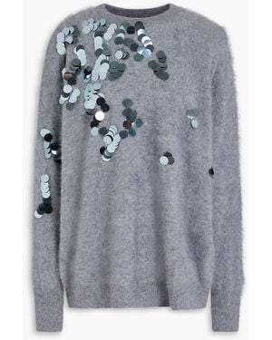 Autumn Cashmere Sequin-Embellished Cashmere Jumper - Grey