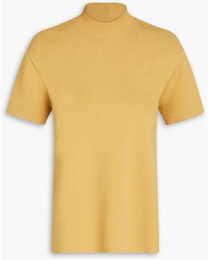 Zeynep Arcay Open-back Stretch-knit Top - Yellow
