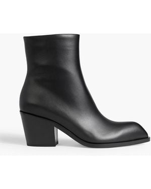 Gianvito Rossi Wednesday Leather Ankle Boots - Black