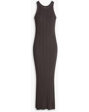 TOTEME Ribbed-knit Maxi Dress - Grey