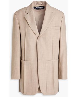 Jacquemus D'homme Grain De Poudre Wool Blazer - Natural