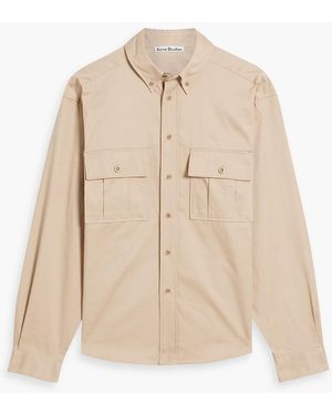 Acne Studios Cotton-twill Shirt - Natural