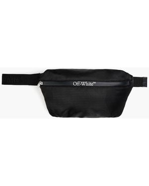 Off-White c/o Virgil Abloh Leather-Trimmed Shell Belt Bag - Black