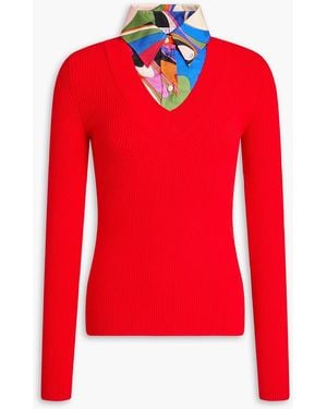 PUCCI Layered Wool-Blend Jumper