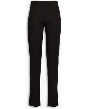 BITE STUDIOS Ribbed Jersey Straight-leg Pants - Black