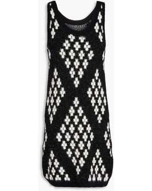 3.1 Phillip Lim Open-knit Mini Dress - Black