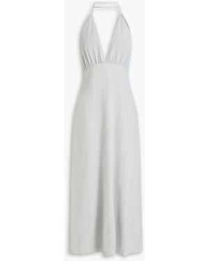 TOTEME Silk Crepe De Chine Maxi Dress - White