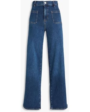 FRAME Le Slim Palazzo High-rise Wide-leg Jeans - Blue
