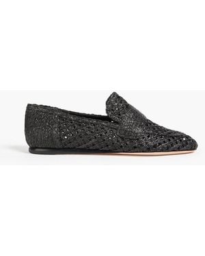 Vince Davis Raffia Loafers - Black
