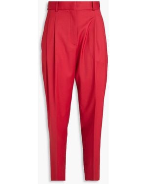 Fabiana Filippi Wool-tweed Tape Trousers - Red