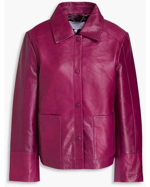 Muubaa Leather Jacket - Purple