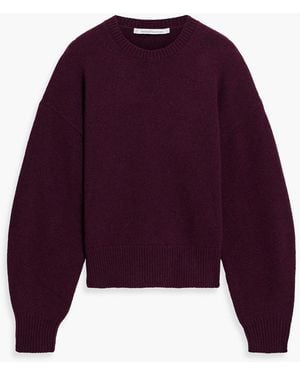 Another Tomorrow Cashmere And Wool-Blend Jumper - Purple