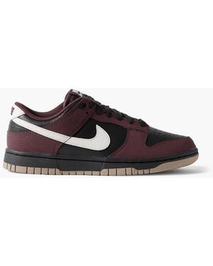 Nike Dunk Low Leather Sneakers - Black