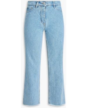 Magda Butrym Mid-Rise Kick-Flare Jeans - Blue