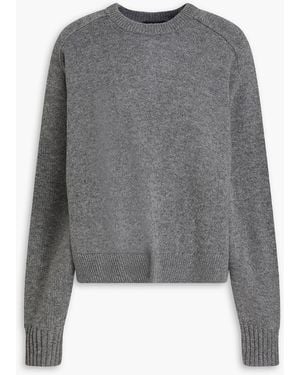 Theory Cropped Cashmere Jumper - Grey