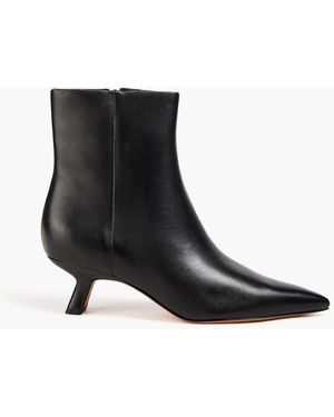 Vince Billy Leather Ankle Boots - Black