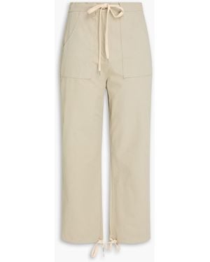 The Range Cropped Cotton Straight-Leg Pants - Natural